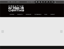 Tablet Screenshot of creativeoutdoorlighting.com